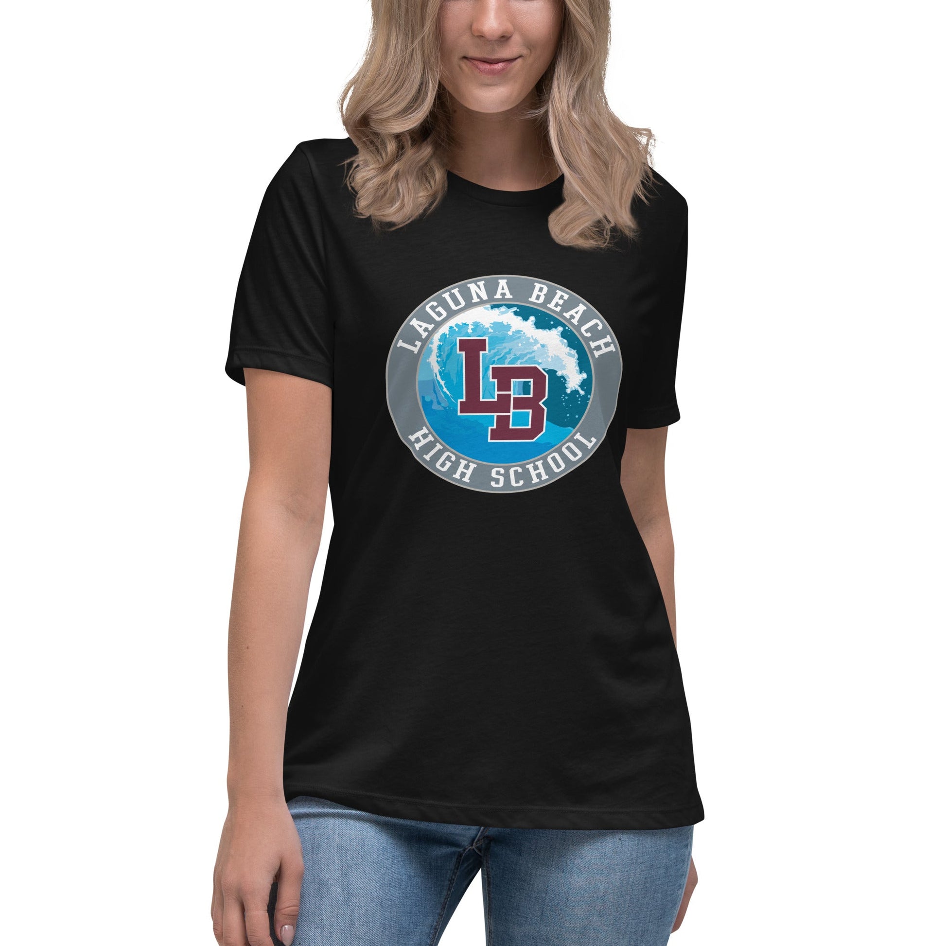 Performance | Women's Relaxed T Shirt | Laguna Beach High School Wrestling | Wave Logo