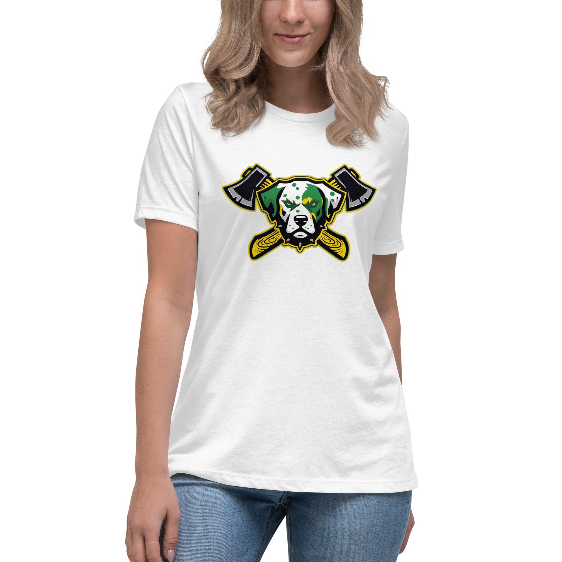 Performance | Women's Relaxed T Shirt | Lake Erie Power Pines | Axe Logo