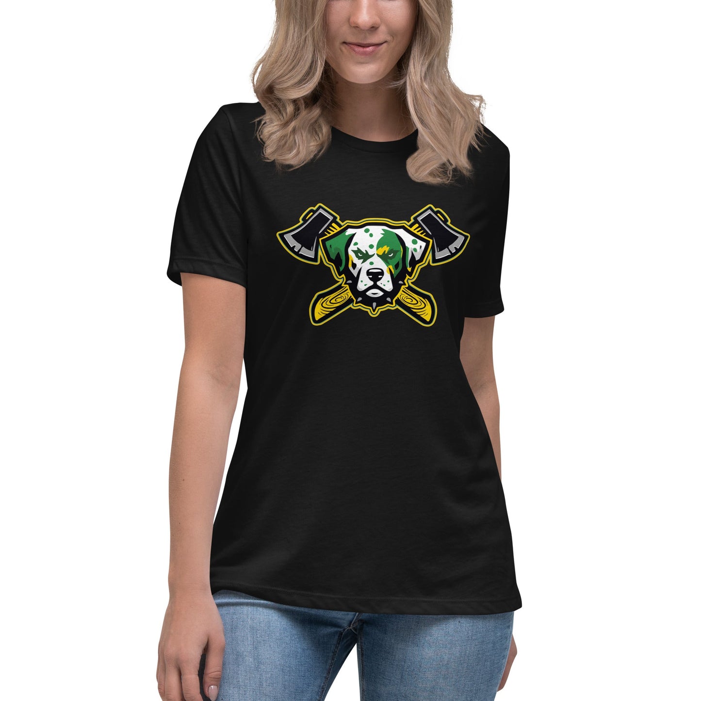 Performance | Women's Relaxed T Shirt | Lake Erie Power Pines | Axe Logo