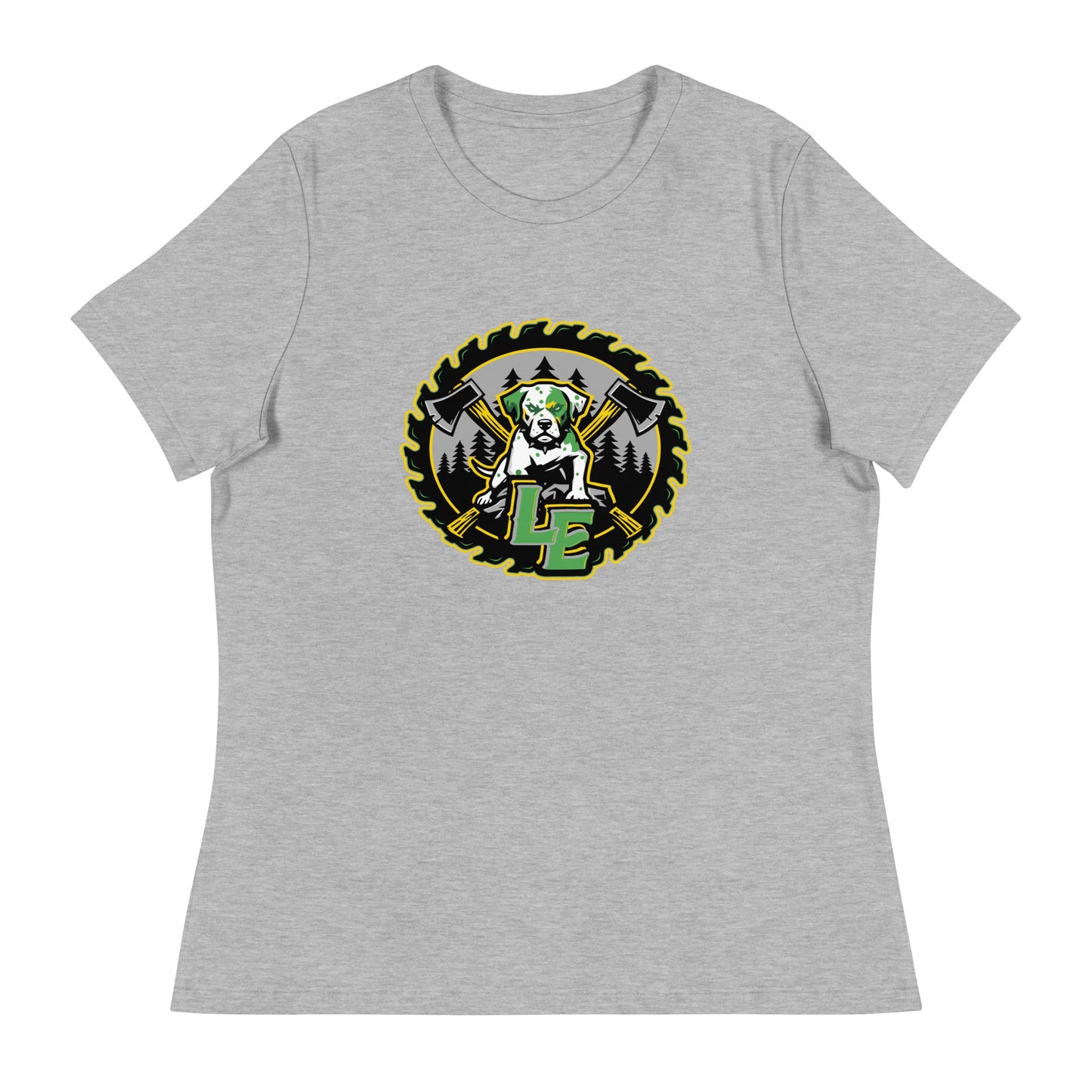 Performance | Women's Relaxed T Shirt | Lake Erie Power Pines | Saw Logo