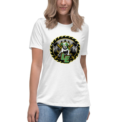 Performance | Women's Relaxed T Shirt | Lake Erie Power Pines | Saw Logo