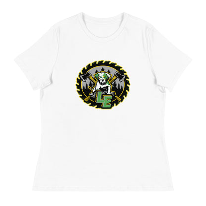 Performance | Women's Relaxed T Shirt | Lake Erie Power Pines | Saw Logo