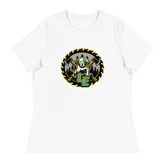 Performance | Women's Relaxed T Shirt | Lake Erie Power Pines | Saw Logo