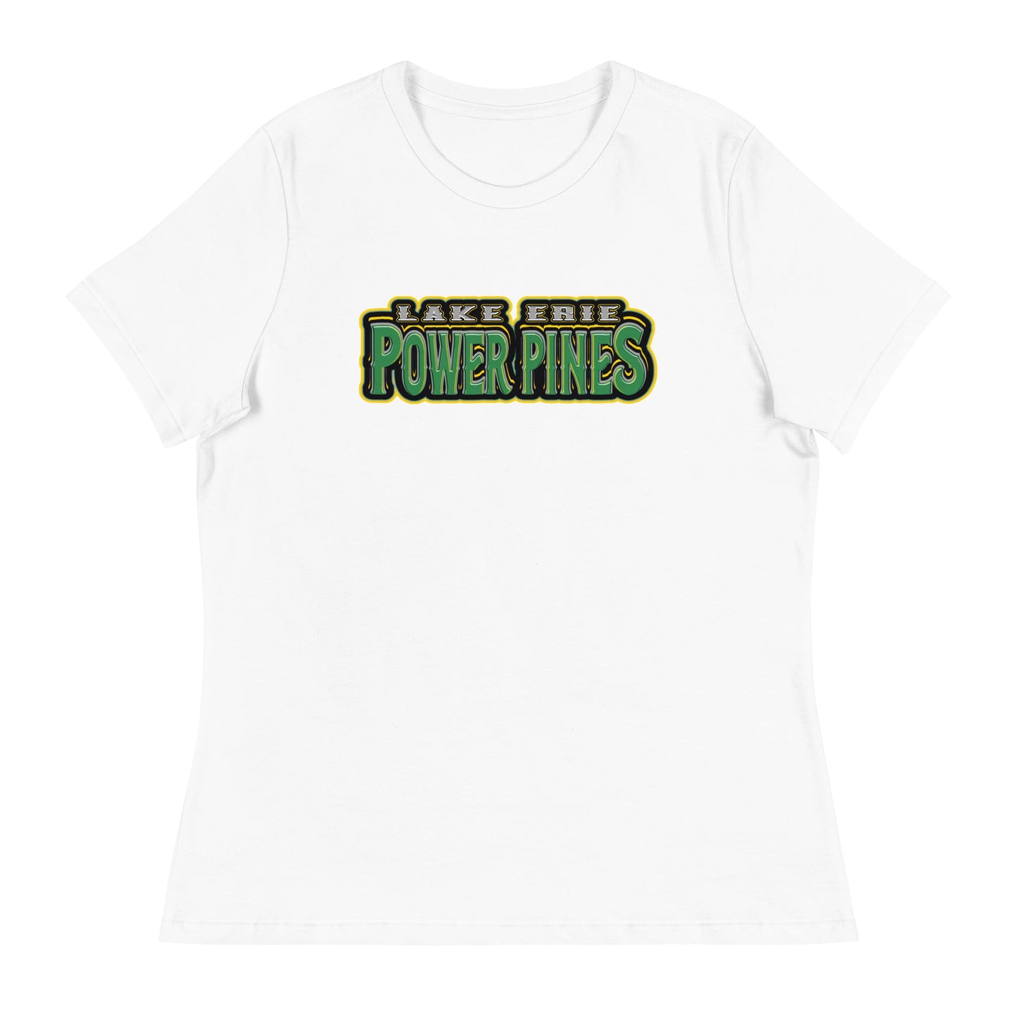 Performance | Women's Relaxed T Shirt | Lake Erie Power Pines | Script Logo
