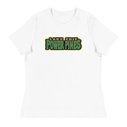 Performance | Women's Relaxed T Shirt | Lake Erie Power Pines | Script Logo