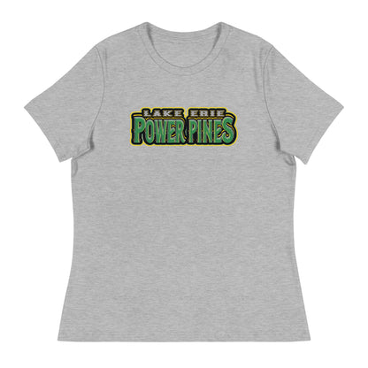 Performance | Women's Relaxed T Shirt | Lake Erie Power Pines | Script Logo