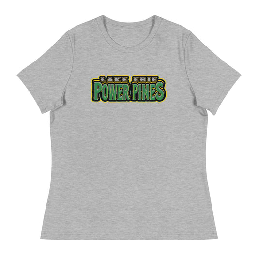 Performance | Women's Relaxed T Shirt | Lake Erie Power Pines | Script Logo