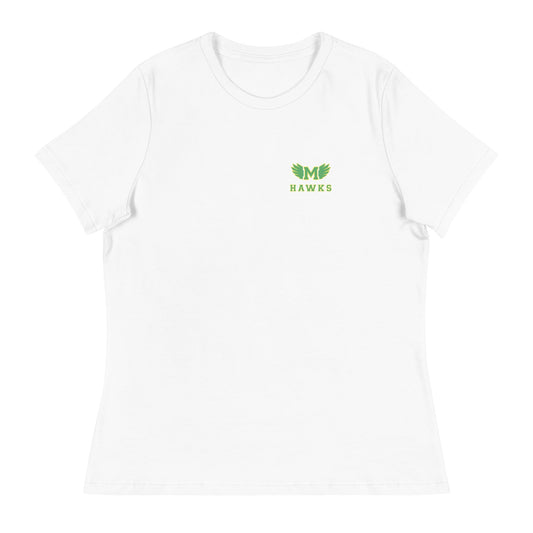 Performance | Women's Relaxed T Shirt | Lake Minneola Hawks Football | Icon Logo