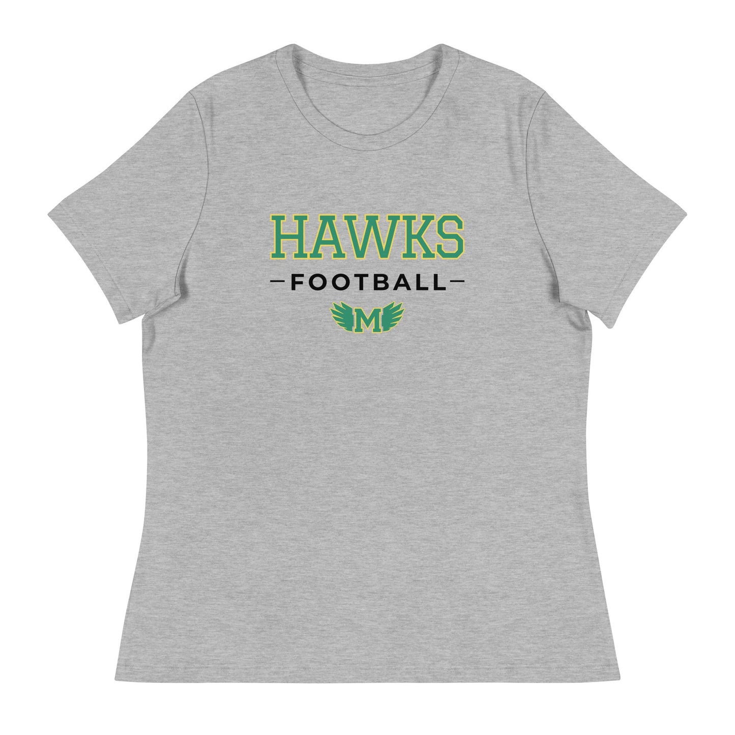 Performance | Women's Relaxed T Shirt | Lake Minneola Hawks Football | Mark Logo