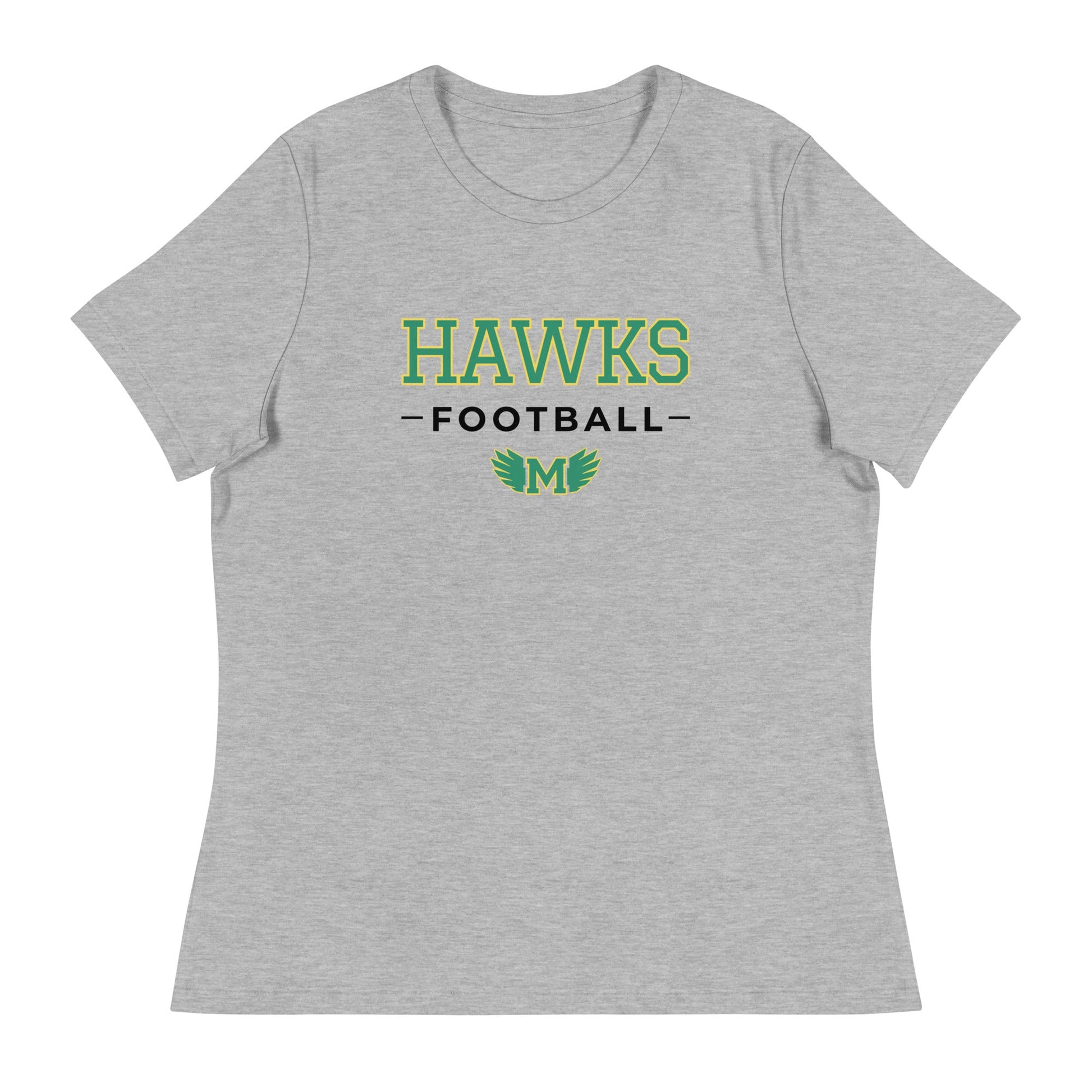 Performance | Women's Relaxed T Shirt | Lake Minneola Hawks Football | Mark Logo