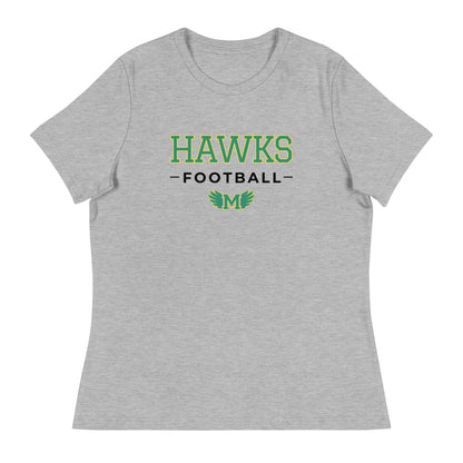 Performance | Women's Relaxed T Shirt | Lake Minneola Hawks Football | Mark Logo