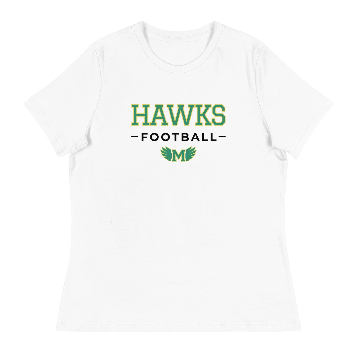Performance | Women's Relaxed T Shirt | Lake Minneola Hawks Football | Mark Logo