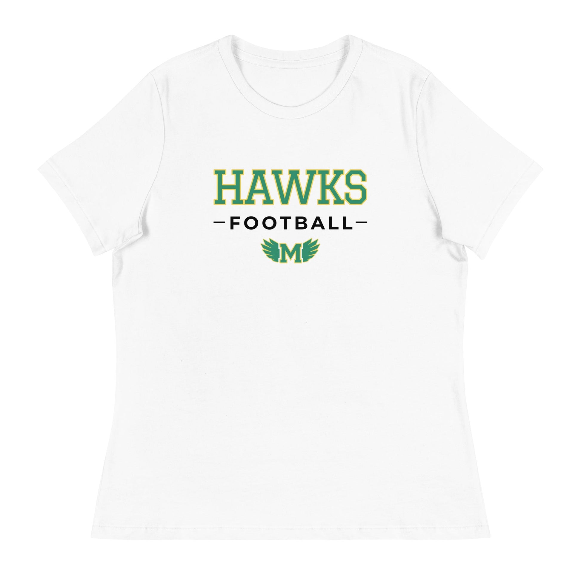 Performance | Women's Relaxed T Shirt | Lake Minneola Hawks Football | Mark Logo