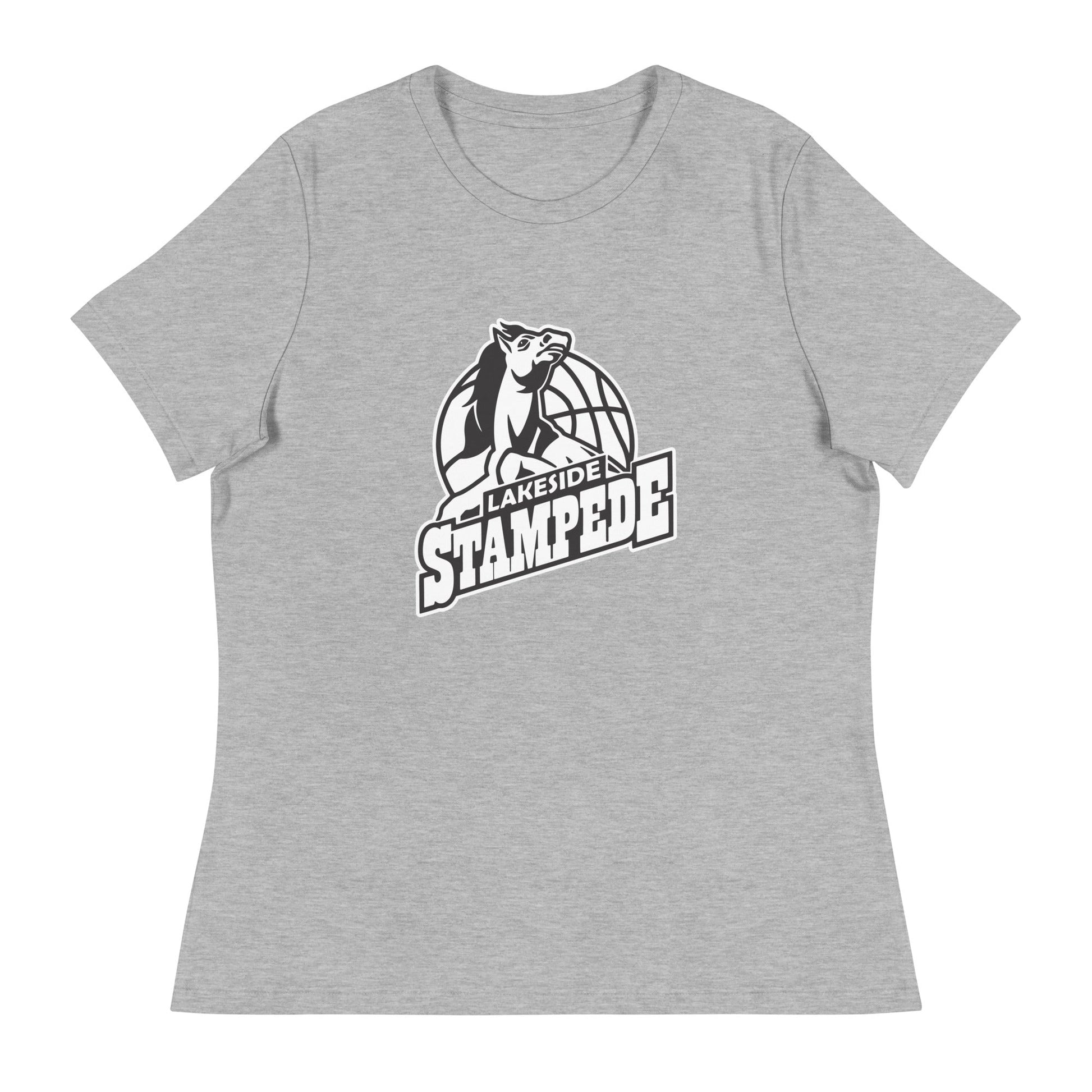 Performance | Women's Relaxed T Shirt | Lakeside Stampede | Basketball Mascot Logo