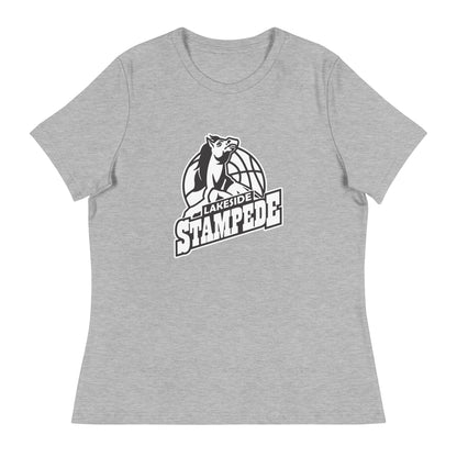 Performance | Women's Relaxed T Shirt | Lakeside Stampede | Basketball Mascot Logo