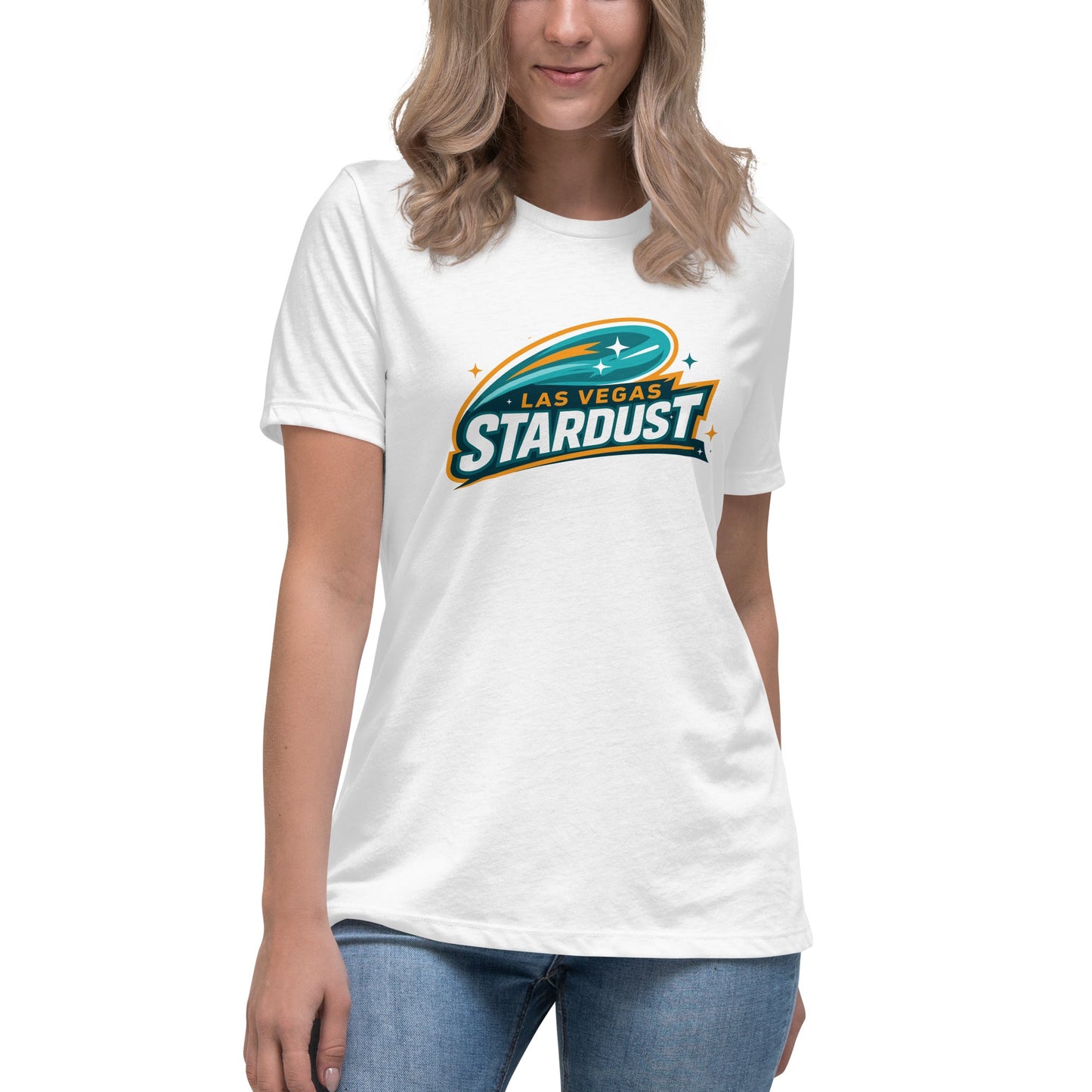 Performance | Women's Relaxed T Shirt | Las Vegas Stardust | Galactic Glide Logo