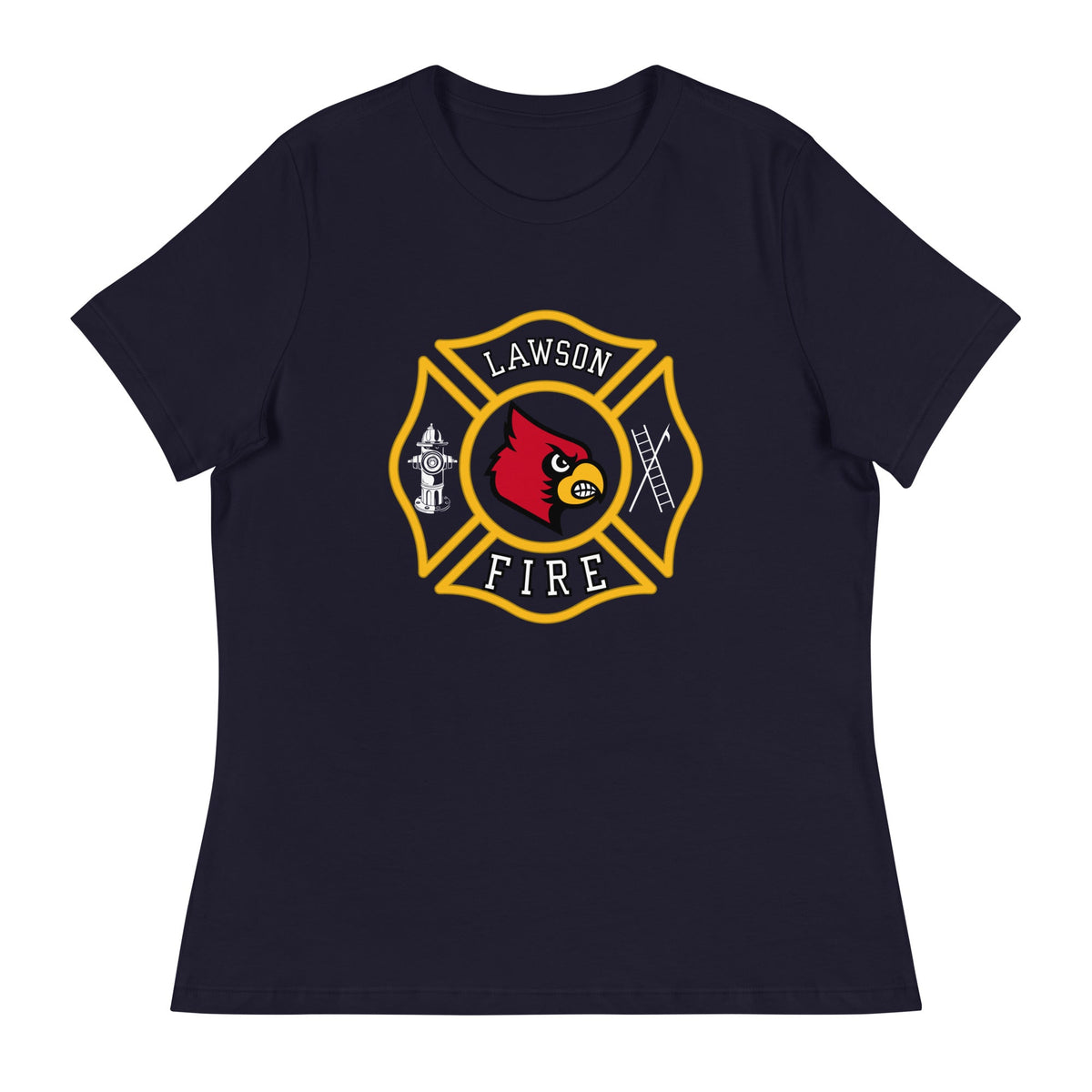 Performance | Women's Relaxed T Shirt | Lawson Fire Department | Crest Logo