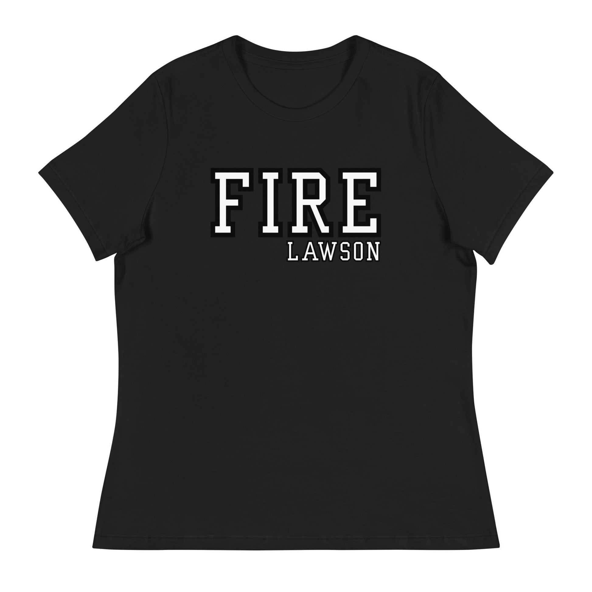Performance | Women's Relaxed T Shirt | Lawson Fire Department | Script Logo