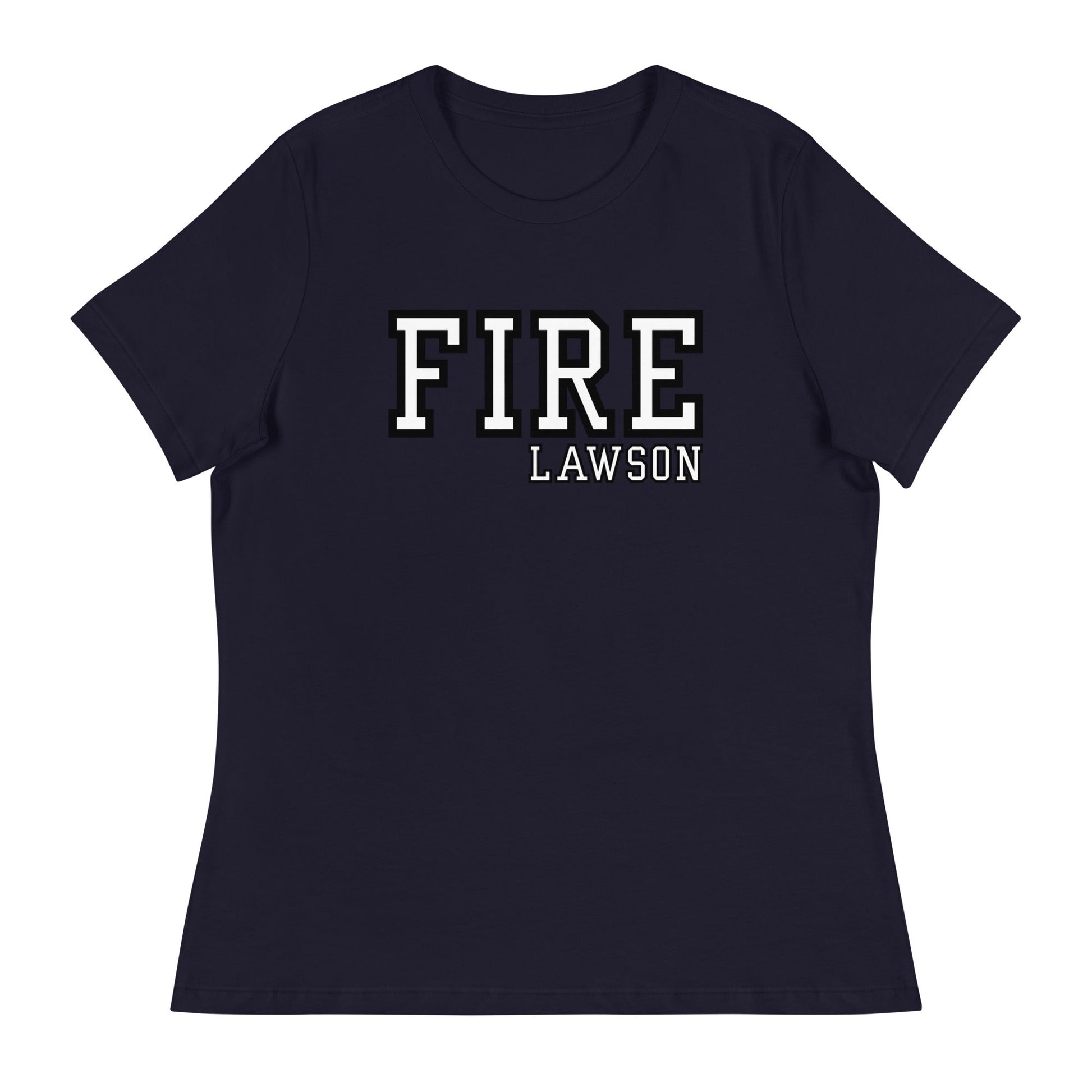 Performance | Women's Relaxed T Shirt | Lawson Fire Department | Script Logo