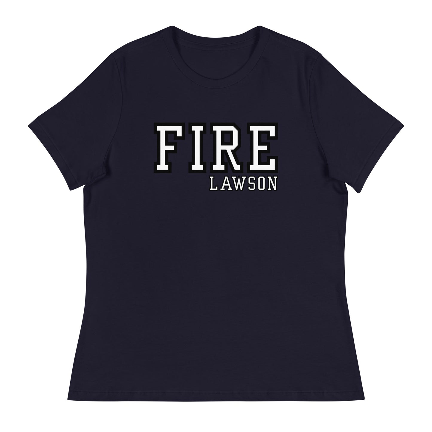 Performance | Women's Relaxed T Shirt | Lawson Fire Department | Script Logo