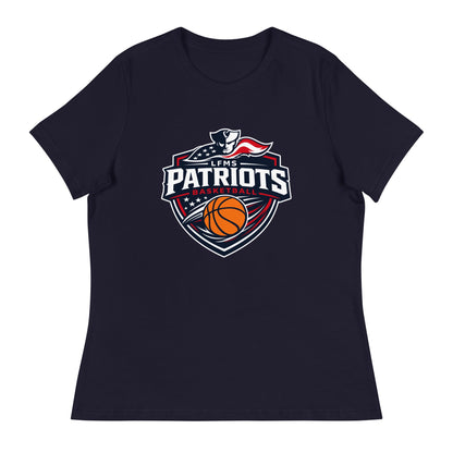 Performance | Women's Relaxed T Shirt | LFMS Athletics | Patriots Basketball Logo