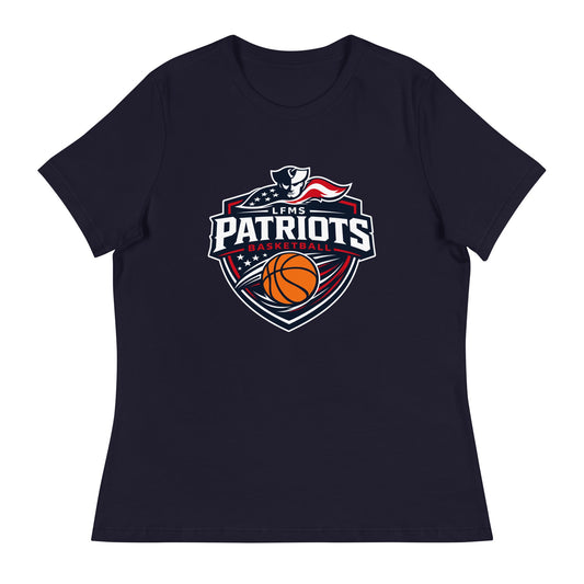 Performance | Women's Relaxed T Shirt | LFMS Athletics | Patriots Basketball Logo