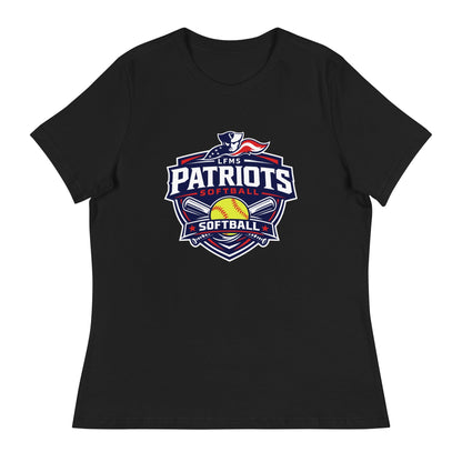 Performance | Women's Relaxed T Shirt | LFMS Athletics | Patriots Softball Logo