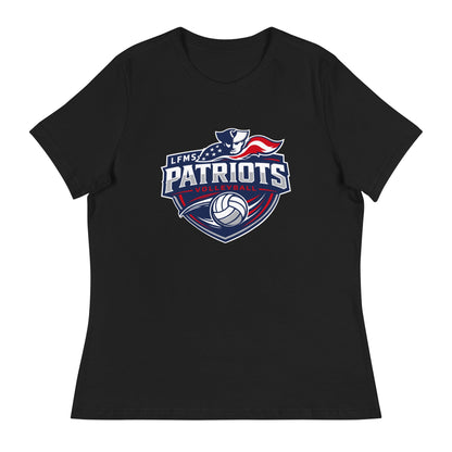 Performance | Women's Relaxed T Shirt | LFMS Athletics | Patriots Volleyball Logo