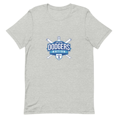 Performance | Women's Relaxed T Shirt | LI Dodgers Nation | Varsity Crest Logo