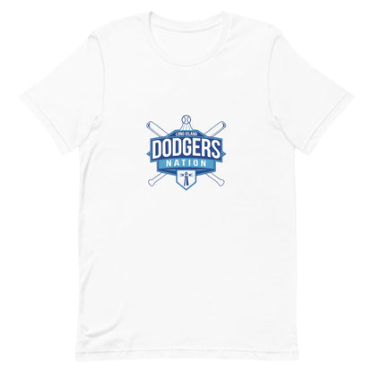 Performance | Women's Relaxed T Shirt | LI Dodgers Nation | Varsity Crest Logo