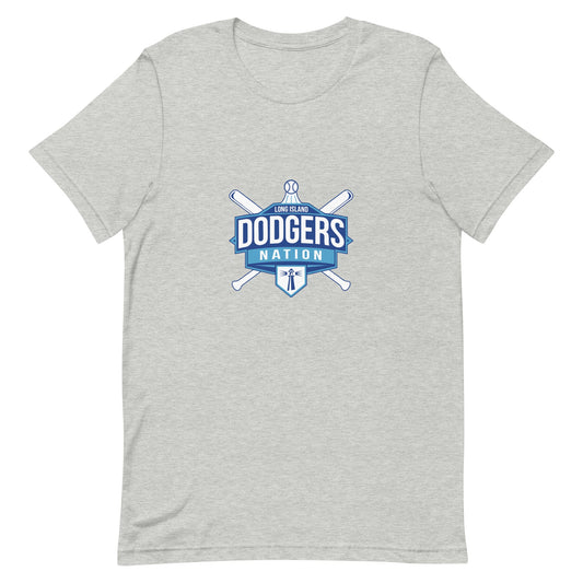 Performance | Women's Relaxed T Shirt | LI Dodgers Nation | Varsity Crest Logo