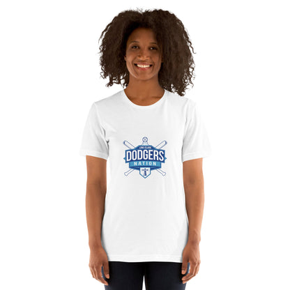 Performance | Women's Relaxed T Shirt | LI Dodgers Nation | Varsity Crest Logo