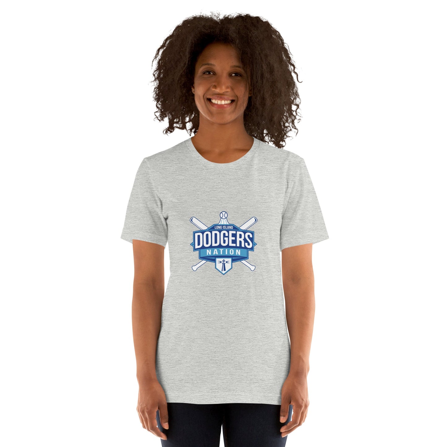 Performance | Women's Relaxed T Shirt | LI Dodgers Nation | Varsity Crest Logo