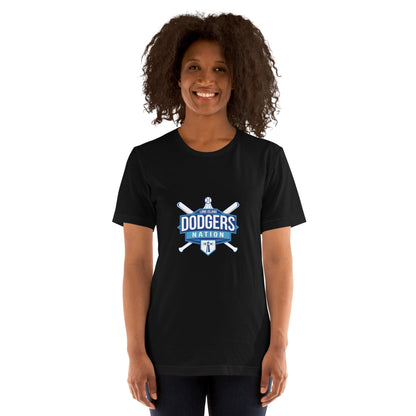Performance | Women's Relaxed T Shirt | LI Dodgers Nation | Varsity Crest Logo