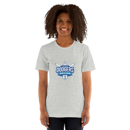 Performance | Women's Relaxed T Shirt | LI Dodgers Nation | Varsity Crest Logo