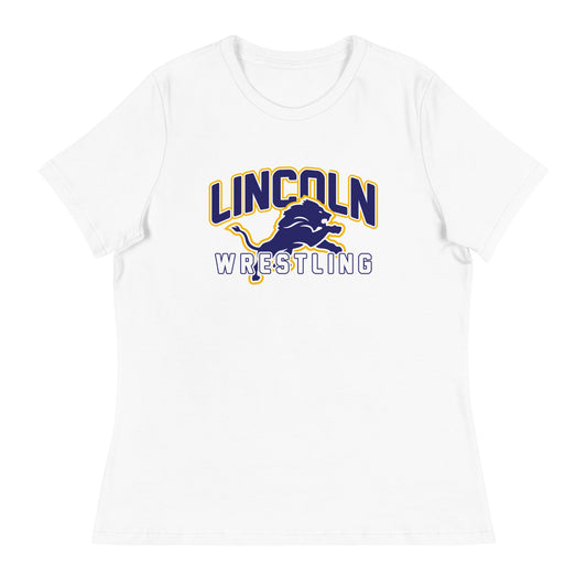 Performance | Women's Relaxed T Shirt | Lincoln High School | Crest Logo