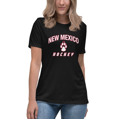 Performance | Women's Relaxed T Shirt | Lobo Women’s Ice Hockey | Script Logo
