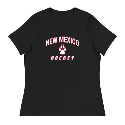 Performance | Women's Relaxed T Shirt | Lobo Women’s Ice Hockey | Script Logo