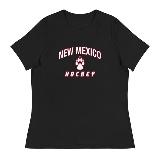 Performance | Women's Relaxed T Shirt | Lobo Women’s Ice Hockey | Script Logo