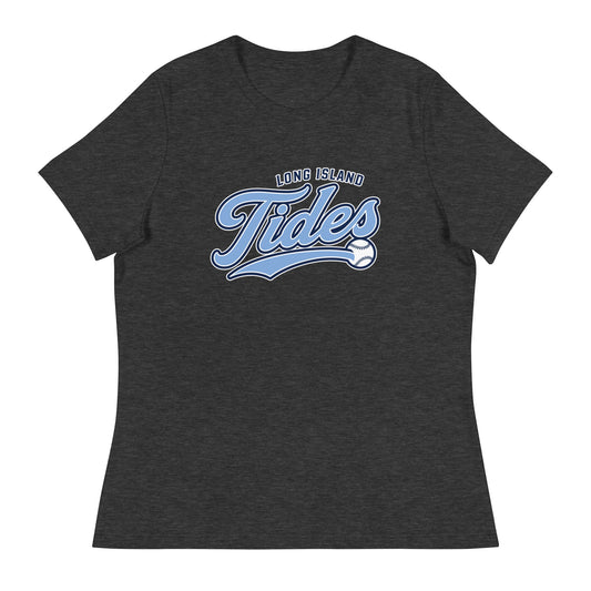 Performance | Women's Relaxed T Shirt | Long Island Tides Baseball | Athletics Logo
