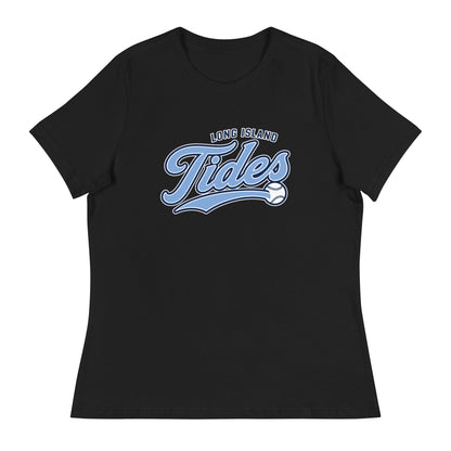 Performance | Women's Relaxed T Shirt | Long Island Tides Baseball | Athletics Logo