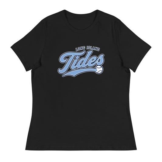 Performance | Women's Relaxed T Shirt | Long Island Tides Baseball | Athletics Logo