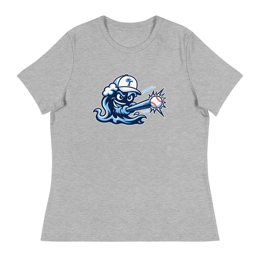 Performance | Women's Relaxed T Shirt | Long Island Tides Baseball | Mascot Logo