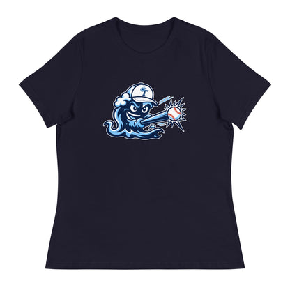 Performance | Women's Relaxed T Shirt | Long Island Tides Baseball | Mascot Logo