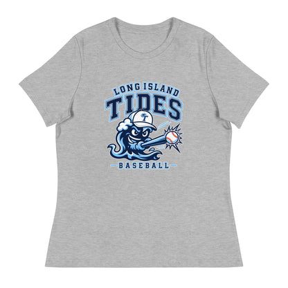 Performance | Women's Relaxed T Shirt | Long Island Tides Baseball | Valor Logo