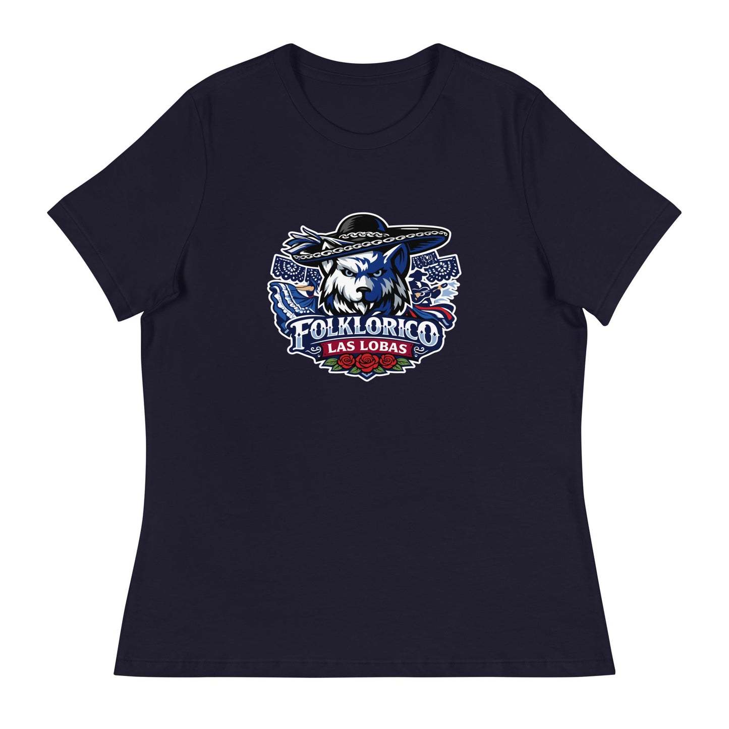 Performance | Women's Relaxed T Shirt | Los Lobitos | Las Lobas Logo