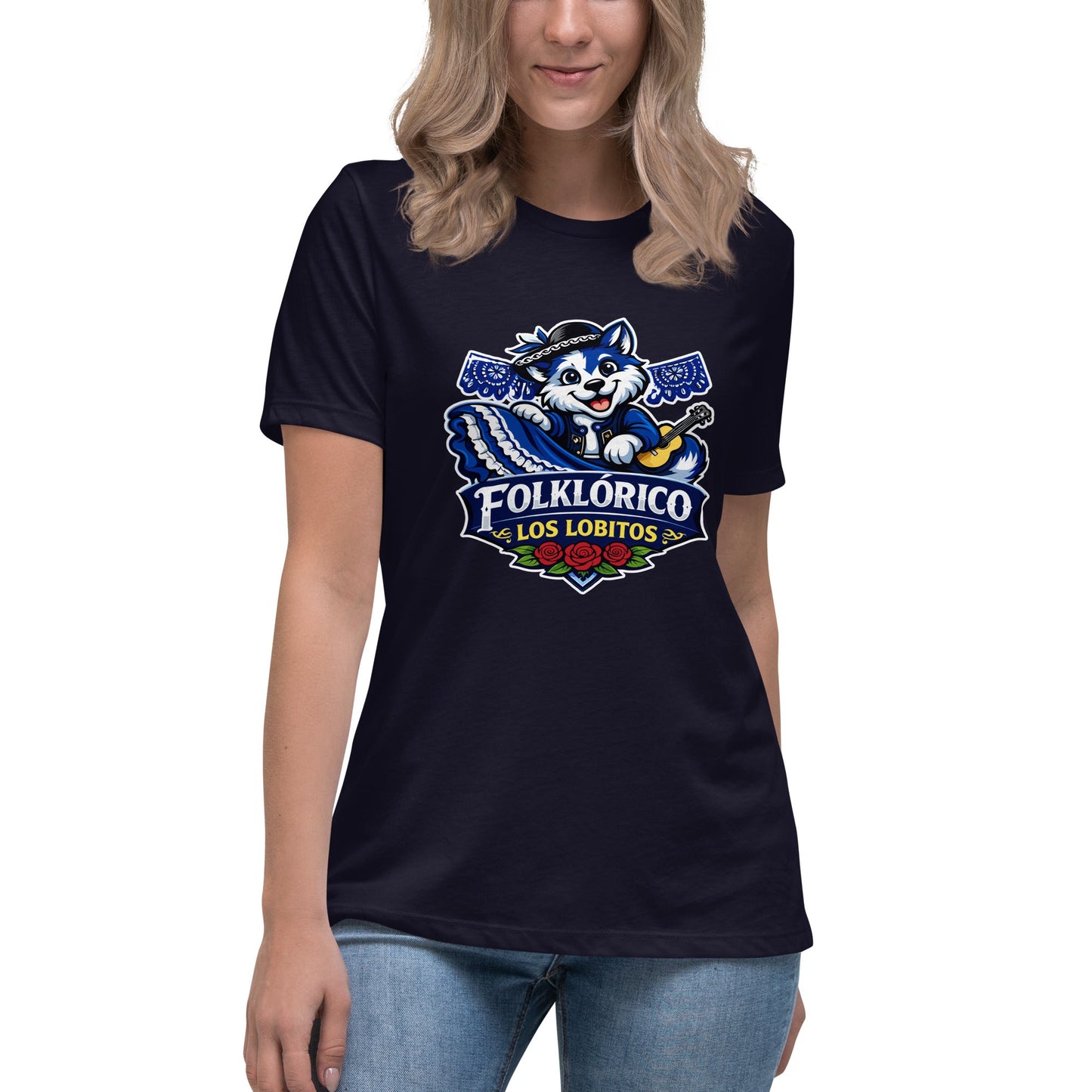 Performance | Women's Relaxed T Shirt | Los Lobitos | Los Lobitos Logo