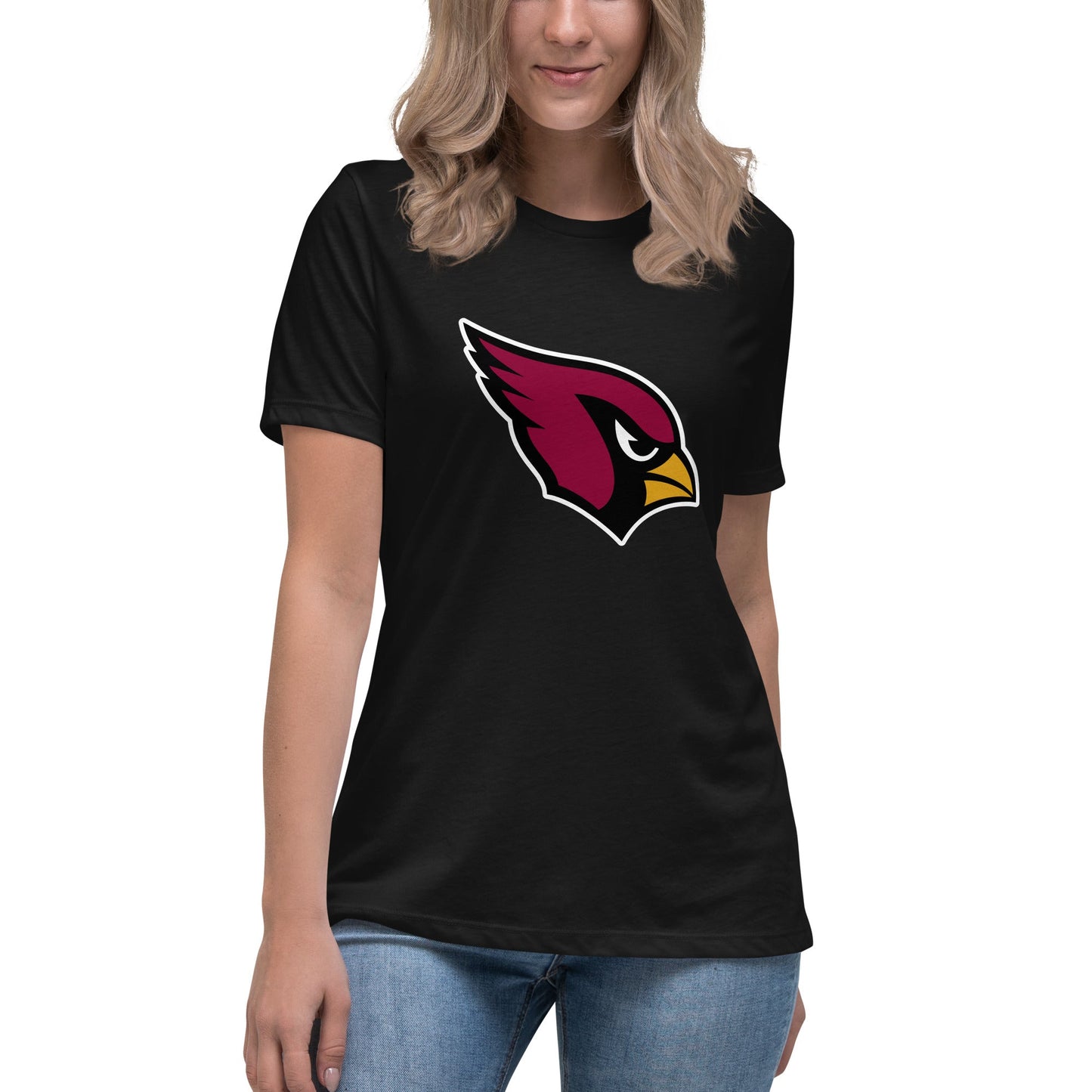 Performance | Women's Relaxed T Shirt | Lowell W Lacrosse | Redwing Mascot Logo