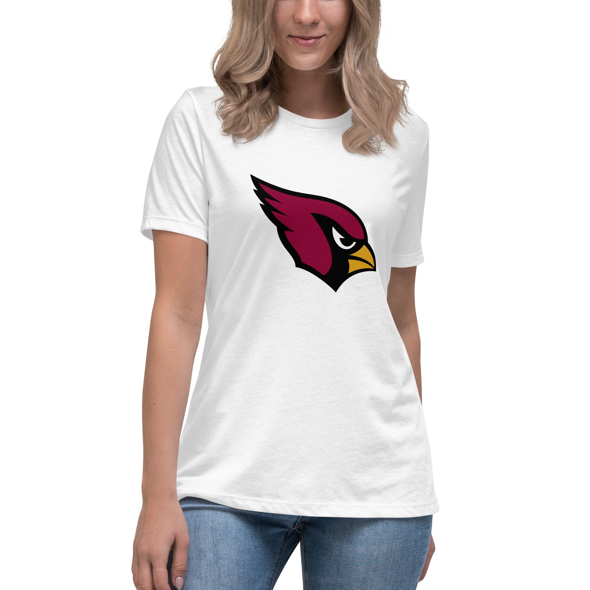 Performance | Women's Relaxed T Shirt | Lowell W Lacrosse | Redwing Mascot Logo