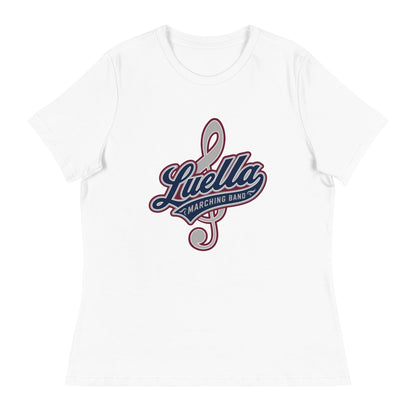 Performance | Women's Relaxed T Shirt | Luella High School Marching Band | Crest Logo